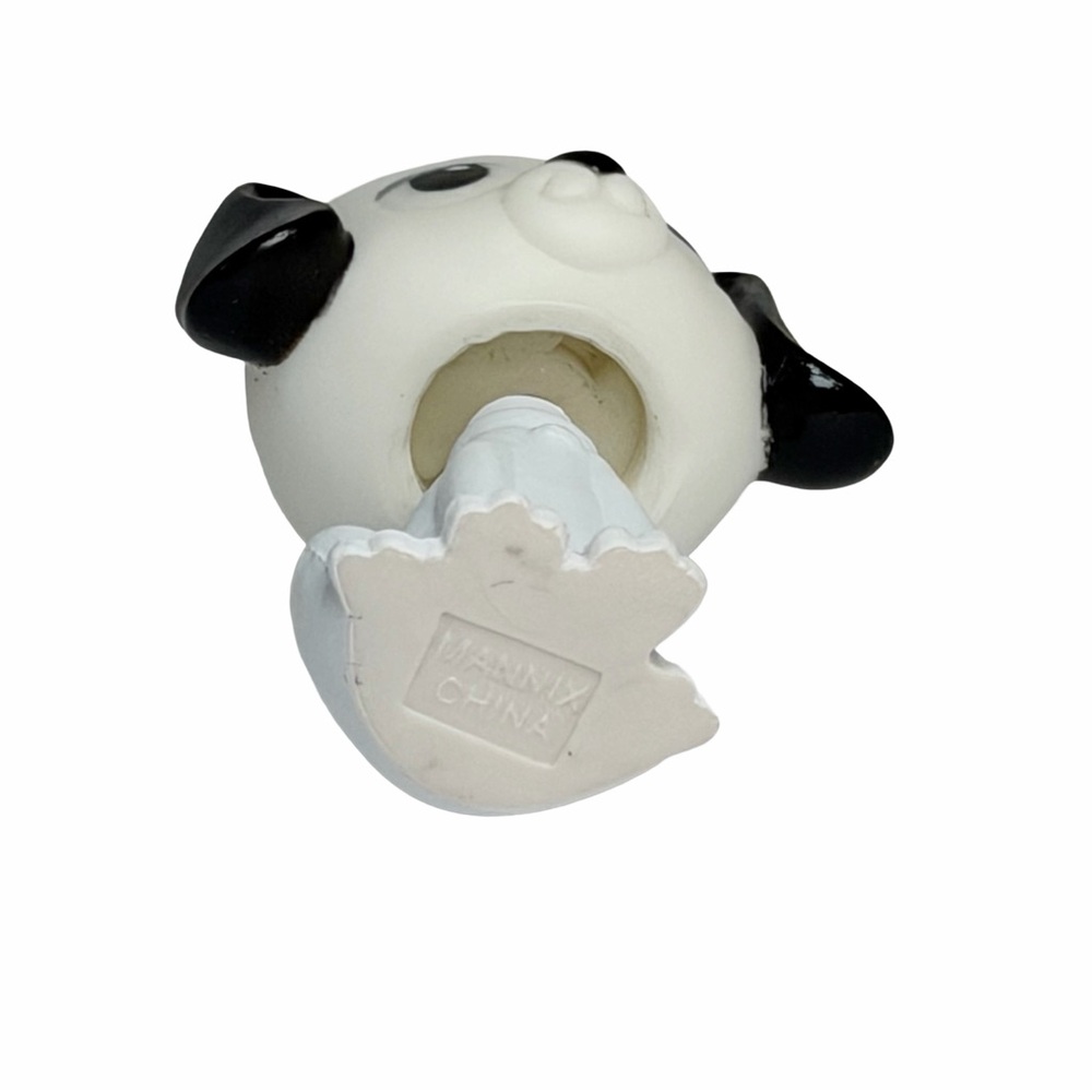 1997 Mannix Puppy Surprise Dog Figure Black White Bobble Head Puppy Vintage 90s - Picture 6 of 9